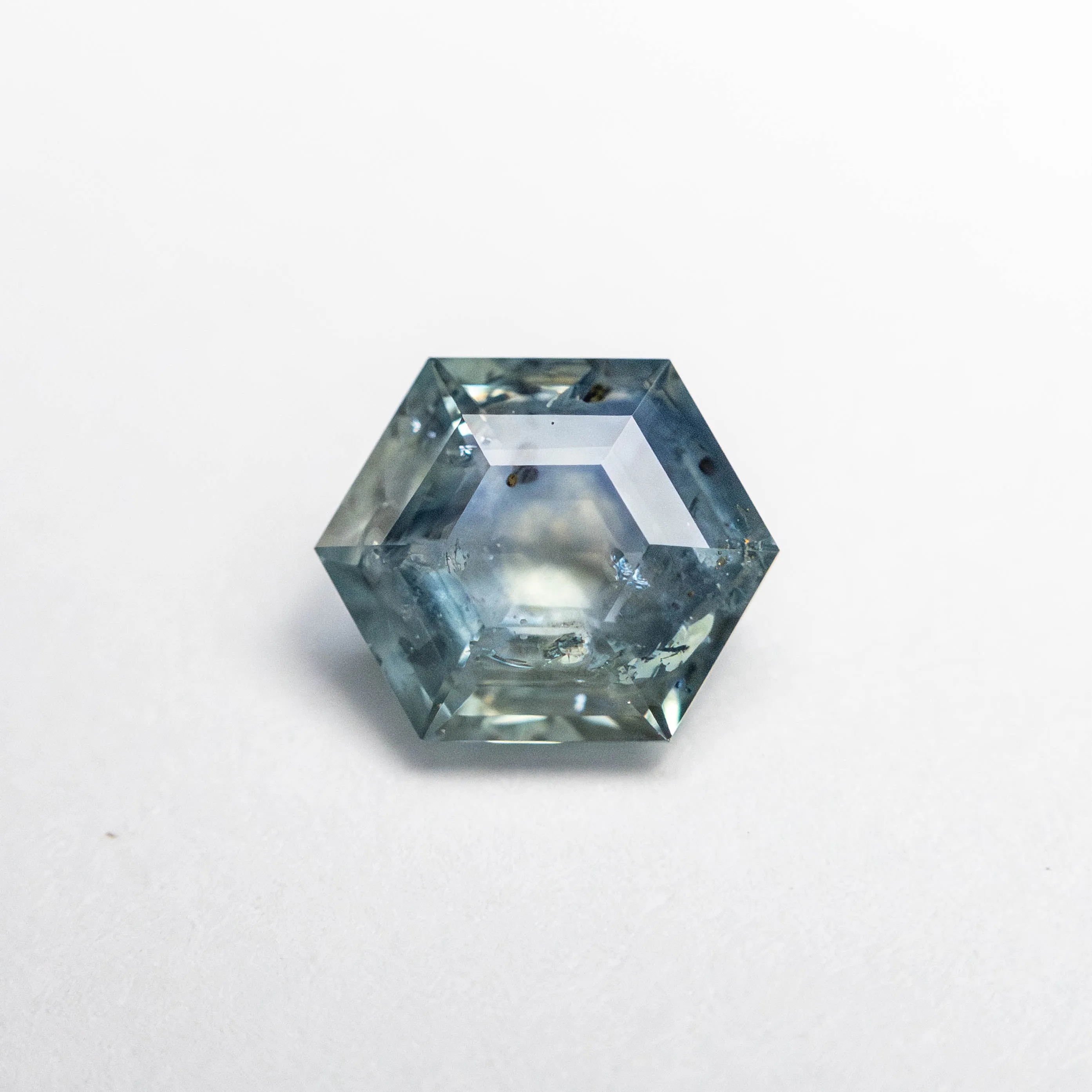 0.87ct 6.57x5.47x2.96mm Hexagon Double Cut Sapphire 23088-13