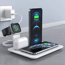 2022 Wireless Charger For Iphone 5 In 1 Wireless Chargers for Apple Watch Airpods Pro