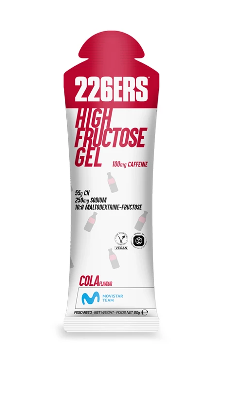 226ERS High Fructose Gel cola 80g con cafeína