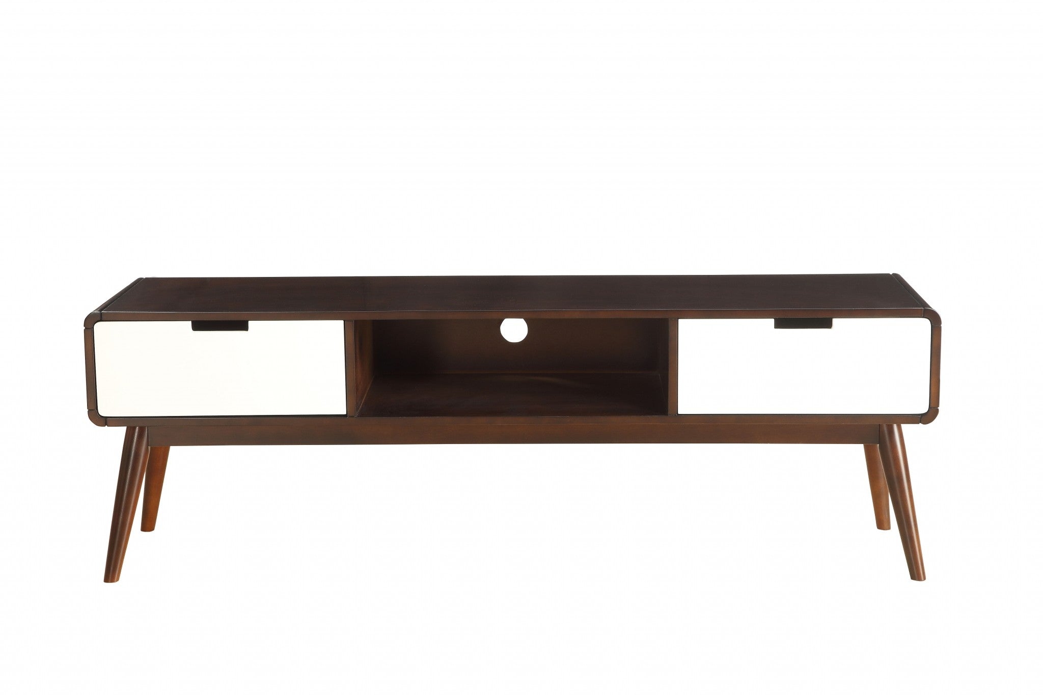 59 X 15 X 19 Rustic Oak Mdf TV Stand