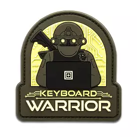 92444-194 PARCHE KEYBOARD WARRIOR VERDE MARCA 5.11