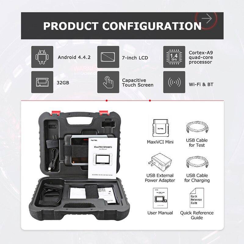 AUTEL MaxiPRO MP808TS OBDII Car Automotive Diagnostic Tool OBD2 Scanner OBD 2 Code Reader TPMS Functions PK AP200 MK808 MK808TS