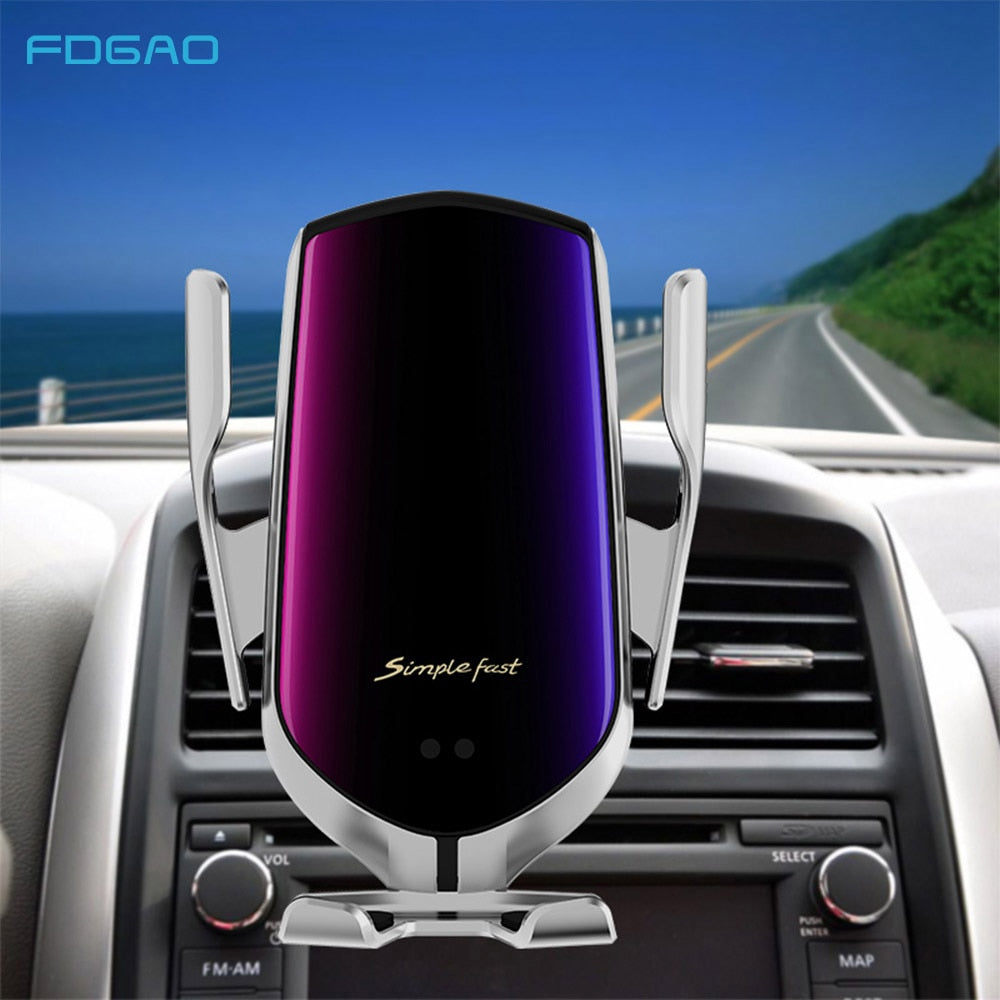 Automatic Clamping Car Wireless Charger 10W Quick Charge for Iphone [phone hoder]