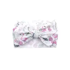 Baby Adjustable Printed Bow Headband — Design #1