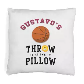 Basketball Fan Throw it at the TV Custom Pillow Cover