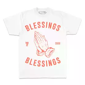 Blessings on Blessings - Infrared on White T-Shirt