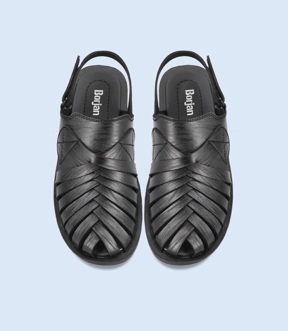 BM4569-BLACK-Men Sandal