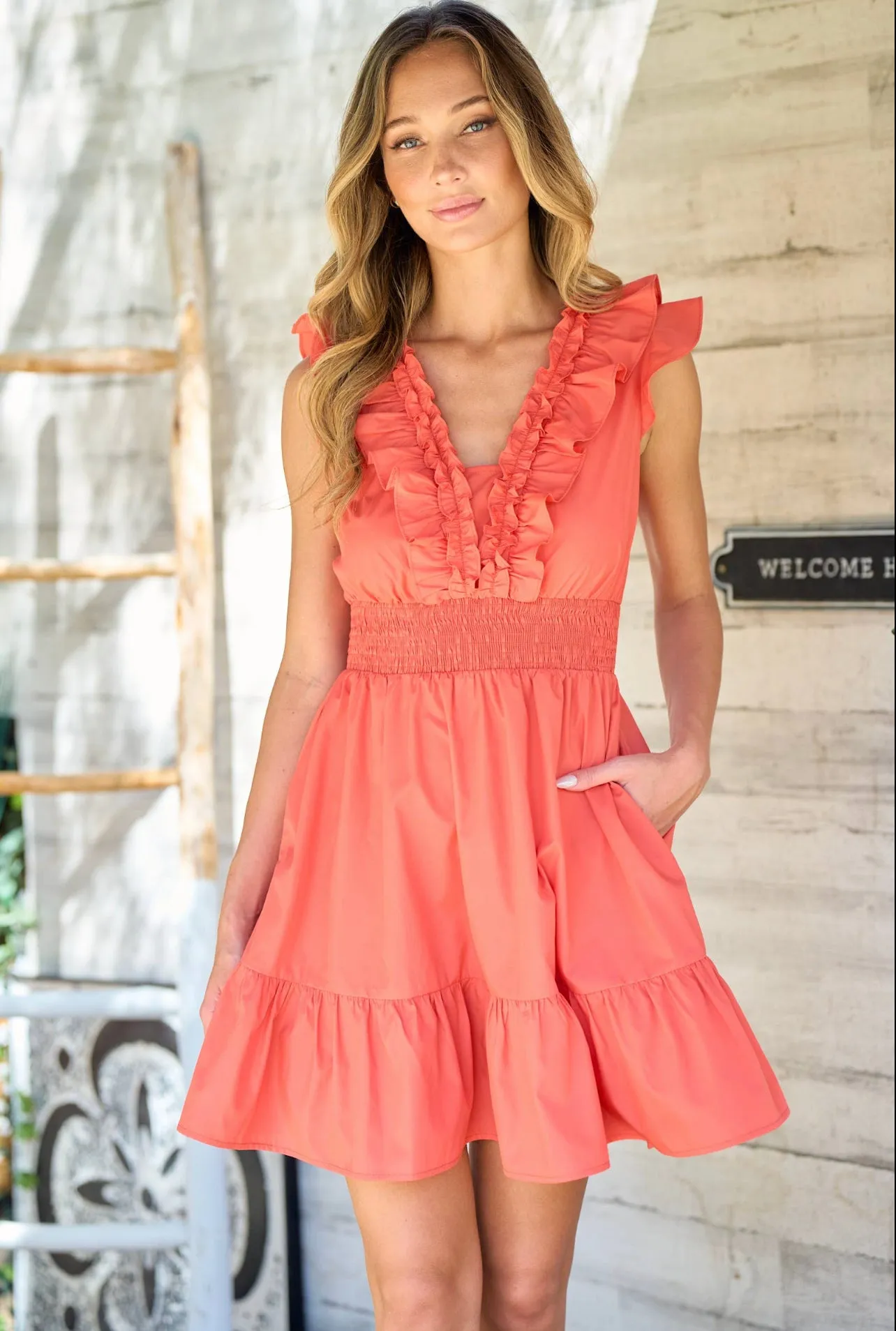 Bodice ruffled dress—Org