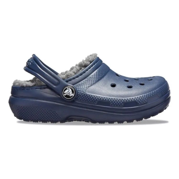 Crocs Classic Lined Clog Toddler Bambino Navy Charcoal