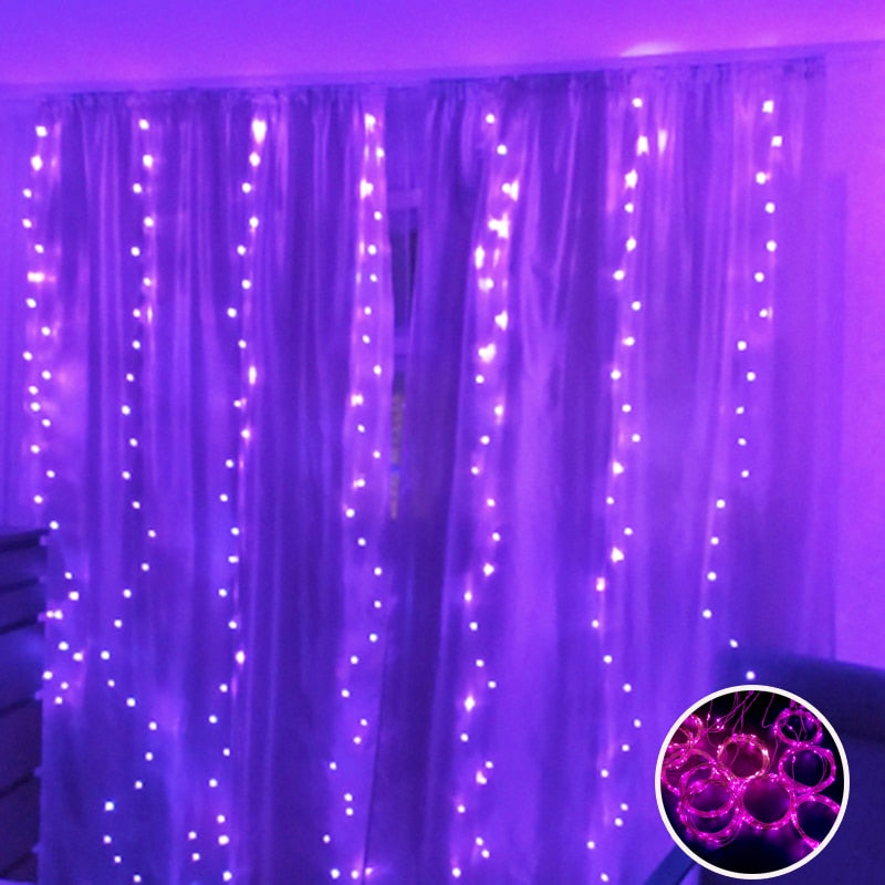 Curtain Lights Indoor Waterfall Fairy String USB Led Lights Decoration