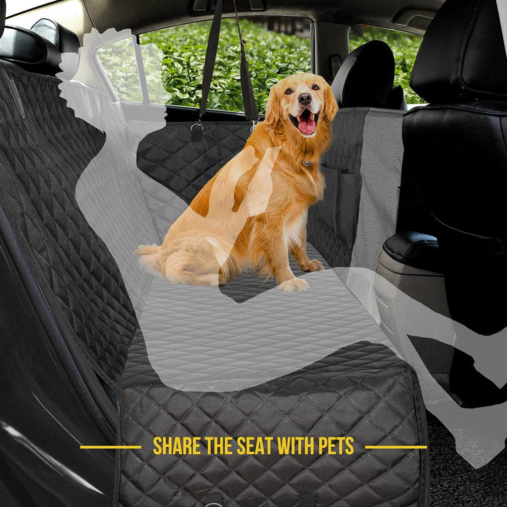 Dog Car Seat Cover View Mesh Waterproof Pet Carrier Car Rear Back Seat Mat Protector