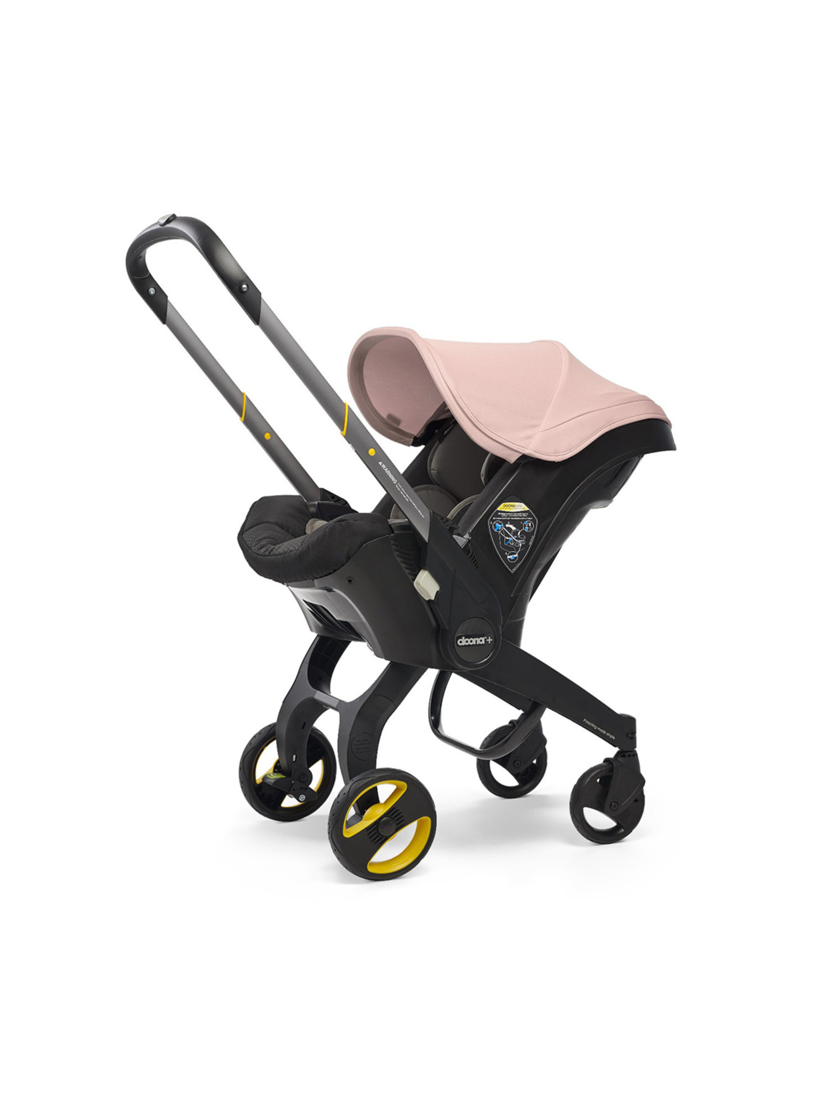 Doona Car Seat & Latch Base - Blush Pink (Car Seat to Stroller in Seconds)