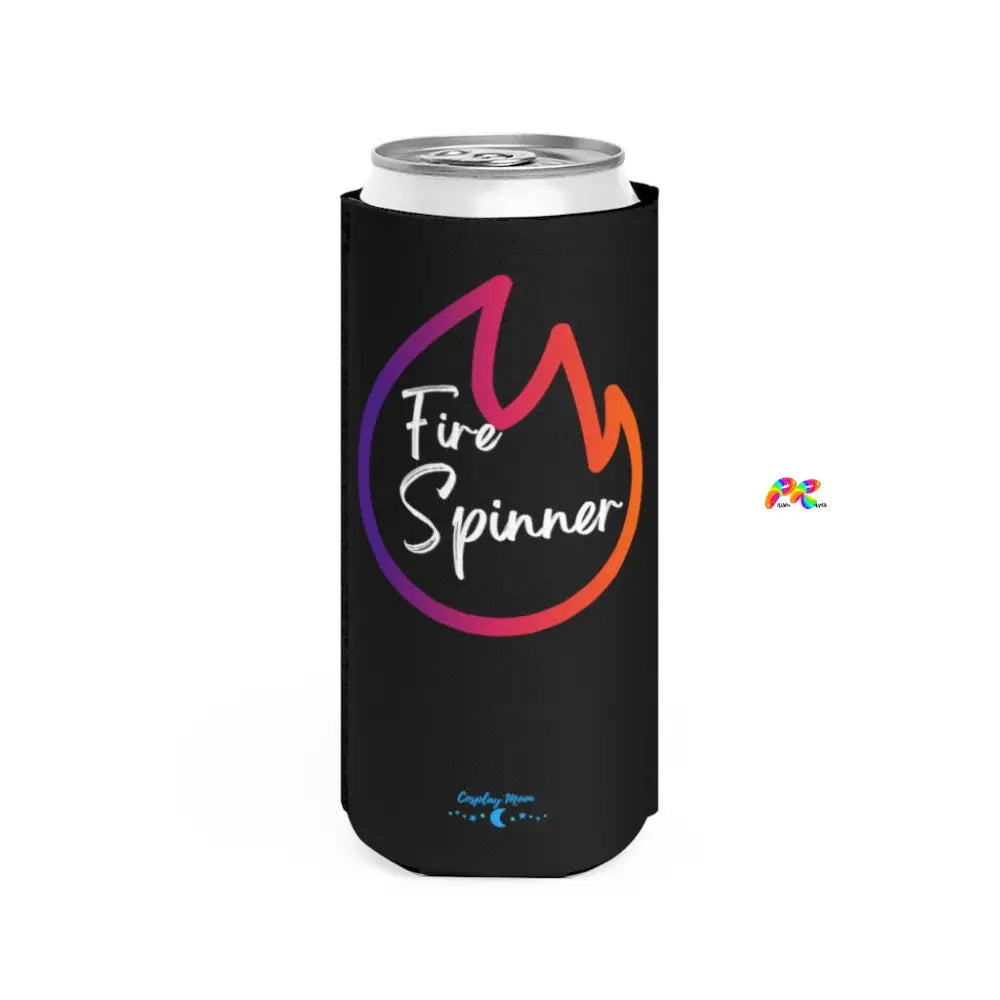 Fire Spinner Slim Can Cooler