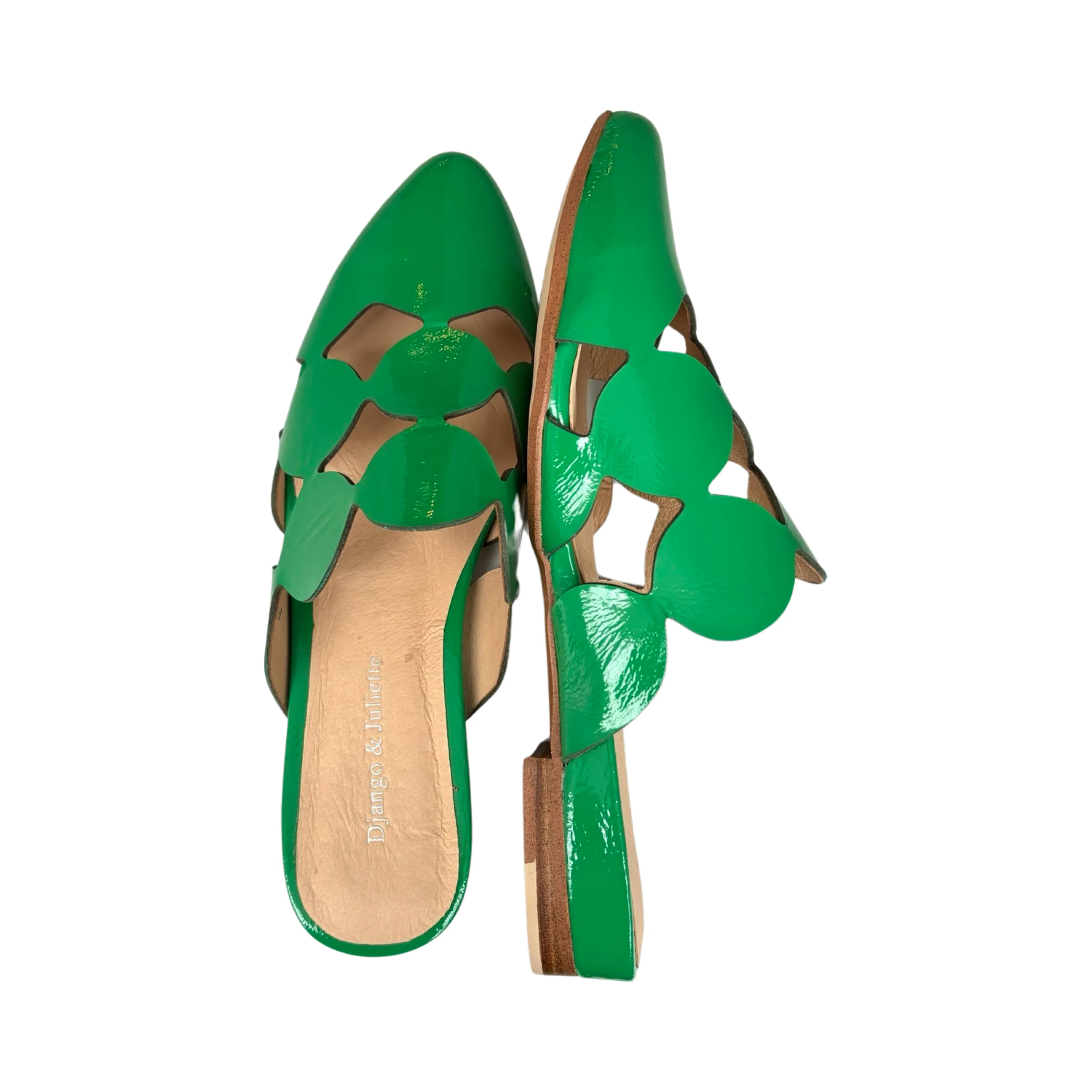 Forli Emerald Patent Flat Slide