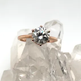 Fugazi Solitaire - 8mm Moissanite - Ready to Ship