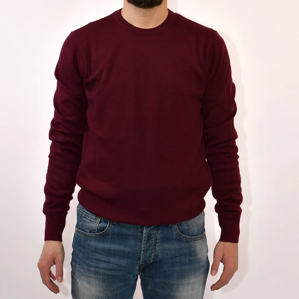 Ghiacciozero Maglia Girocollo in Lana e Cashmere Uomo J1735D