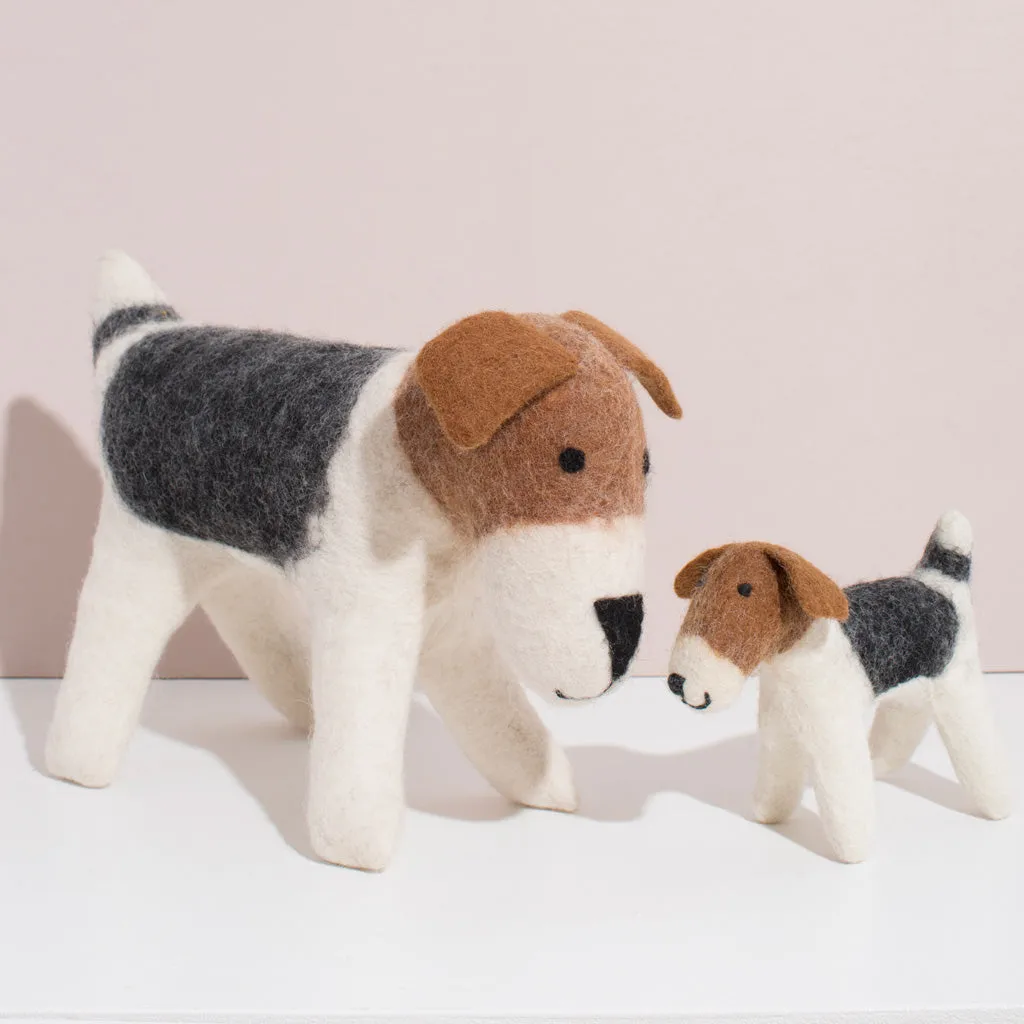 Hand Felted Terrier Duo