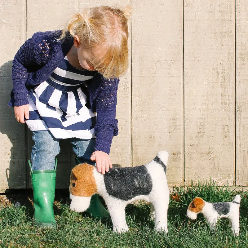 Hand Felted Terrier Duo