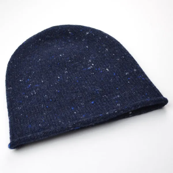 Hikaru Noguchi - Soft Tweed Beanie - Navy