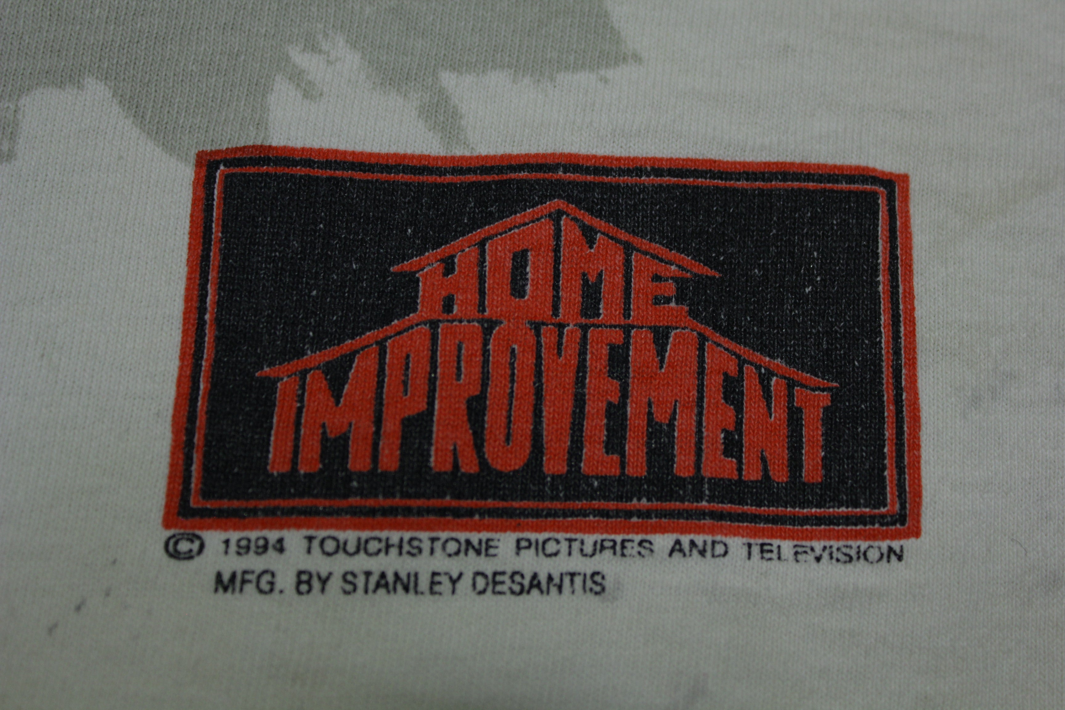 Home Improvement Concrete Dad Stanley Desantis 1994 Vintage 90's TV Promo T-Shirt