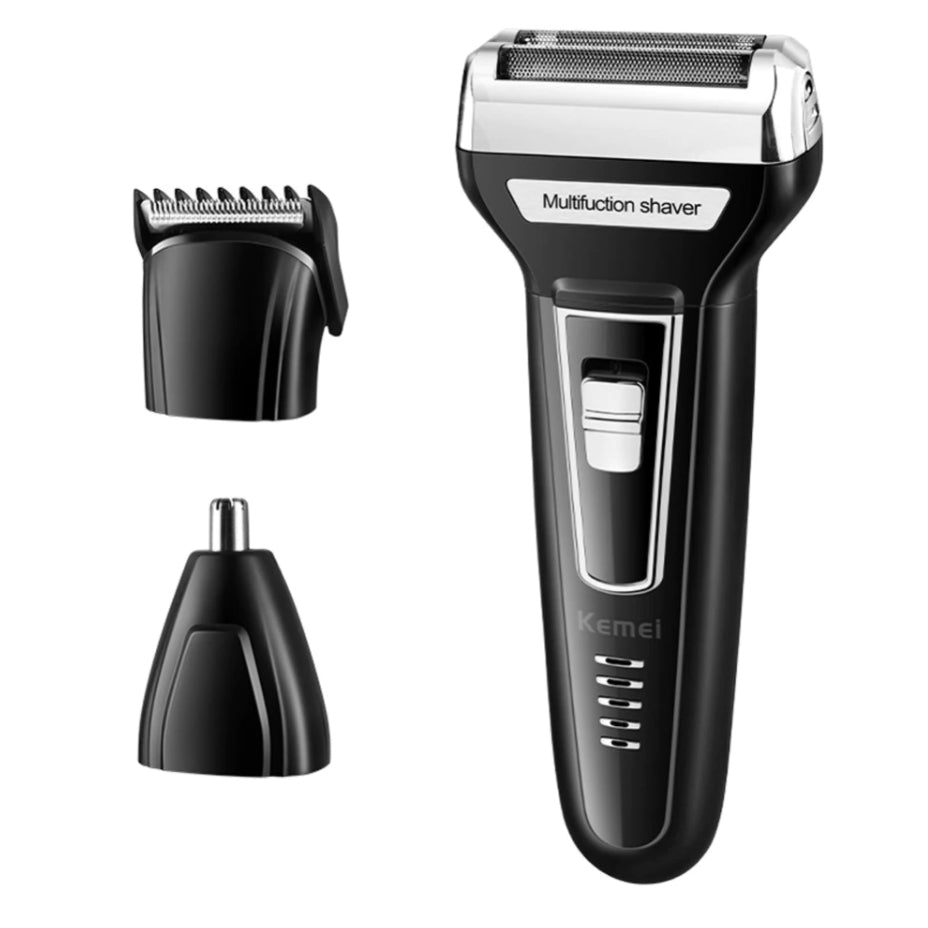 Kemei KM-6559 3 In 1 Multifunctional USB Hair Trimmer Electric Shavers