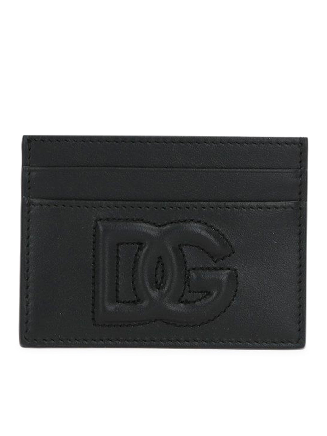 LOGO-DETAILED SMOOTH LEATHER CARD CASE