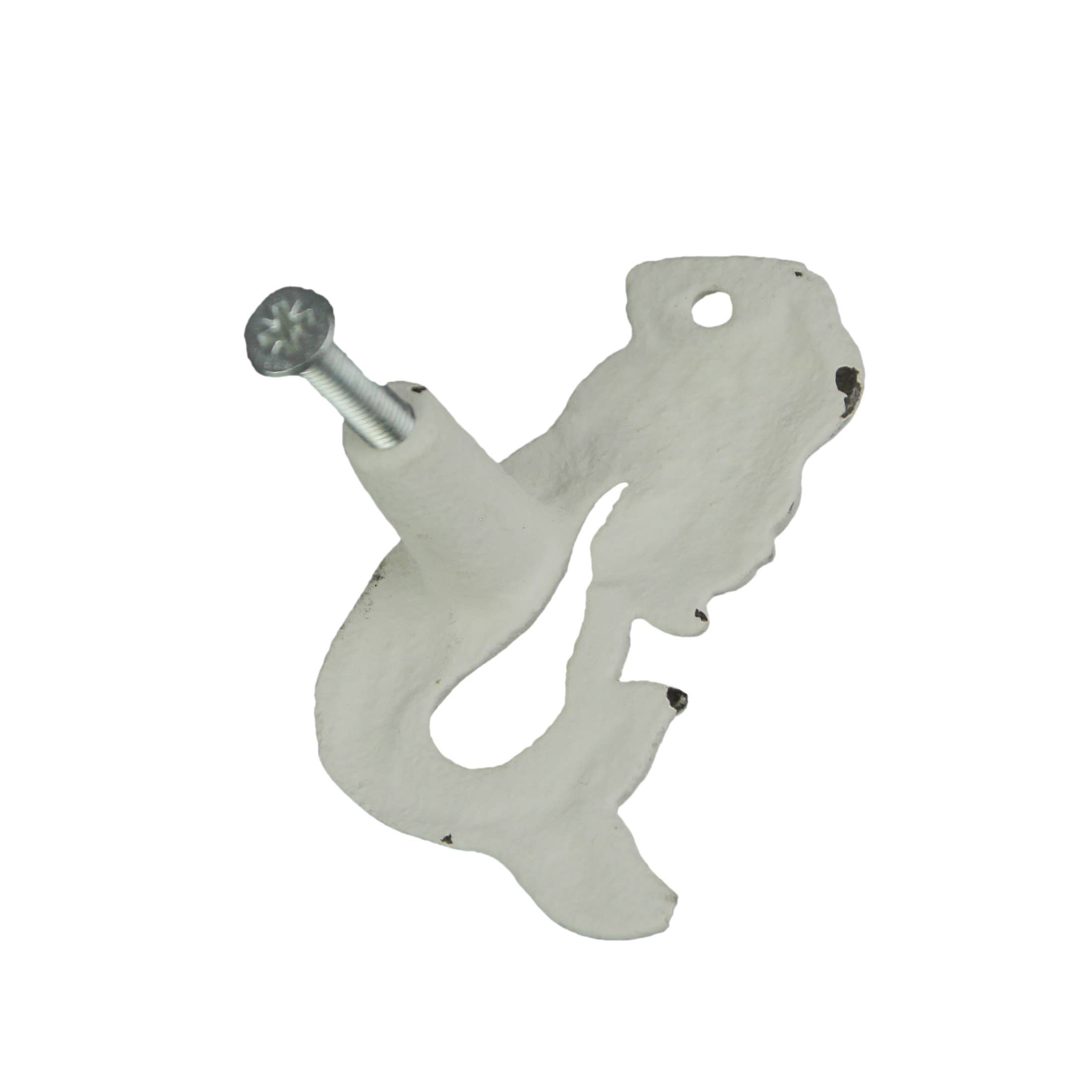 Mermaid Knob - Antique White