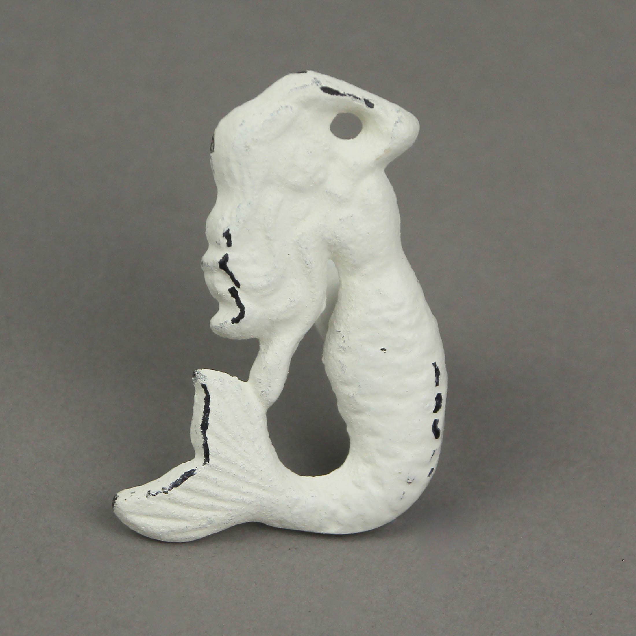 Mermaid Knob - Antique White