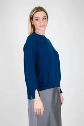 Motel - Maglia 100% in puro cashmere con spacchetti laterali e sui polsi