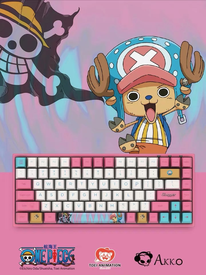 onepiece tony tony chopper mechanical keyboard Bluetooth& type c connected