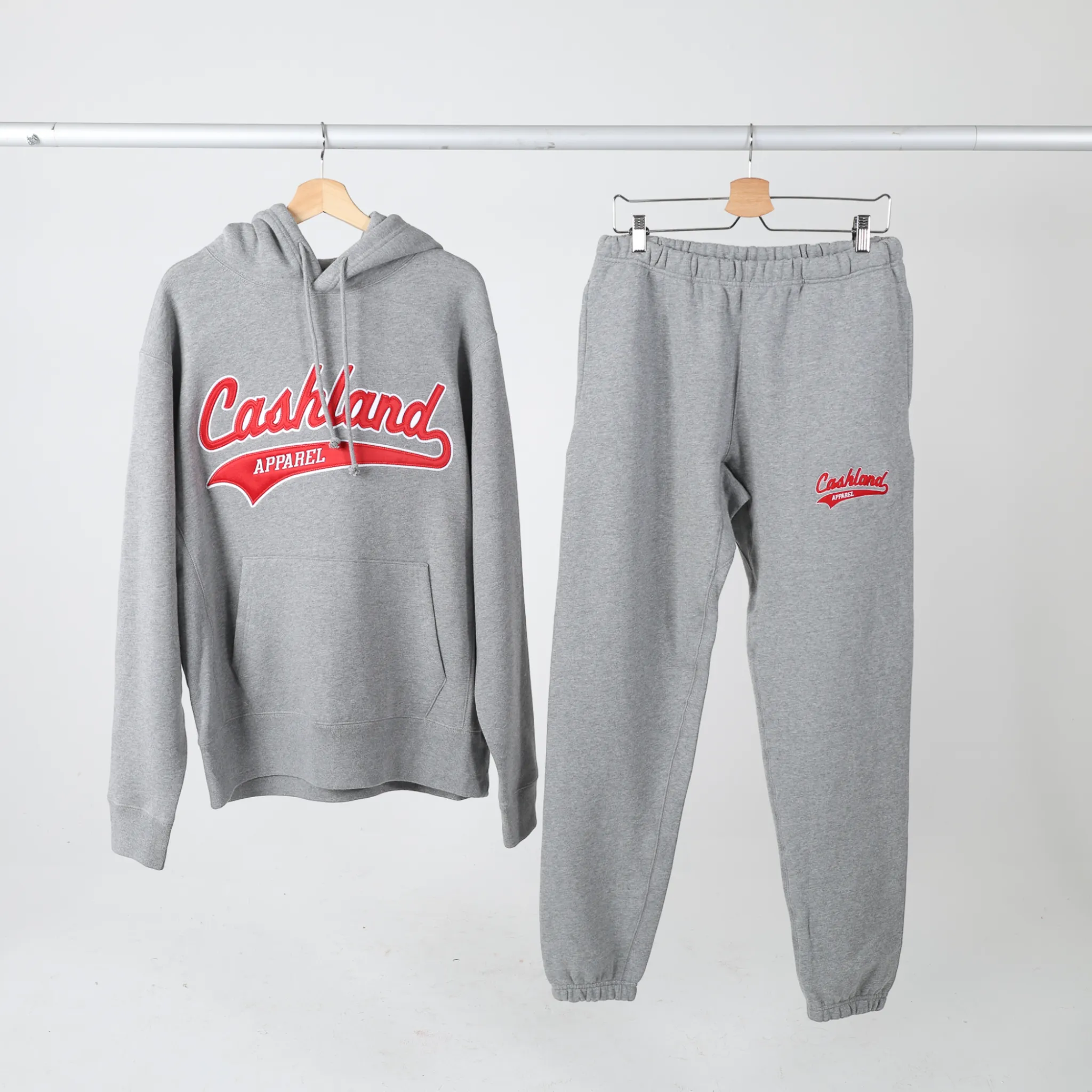 Pro-Script HEAVY Sweatpants : GREY with Red