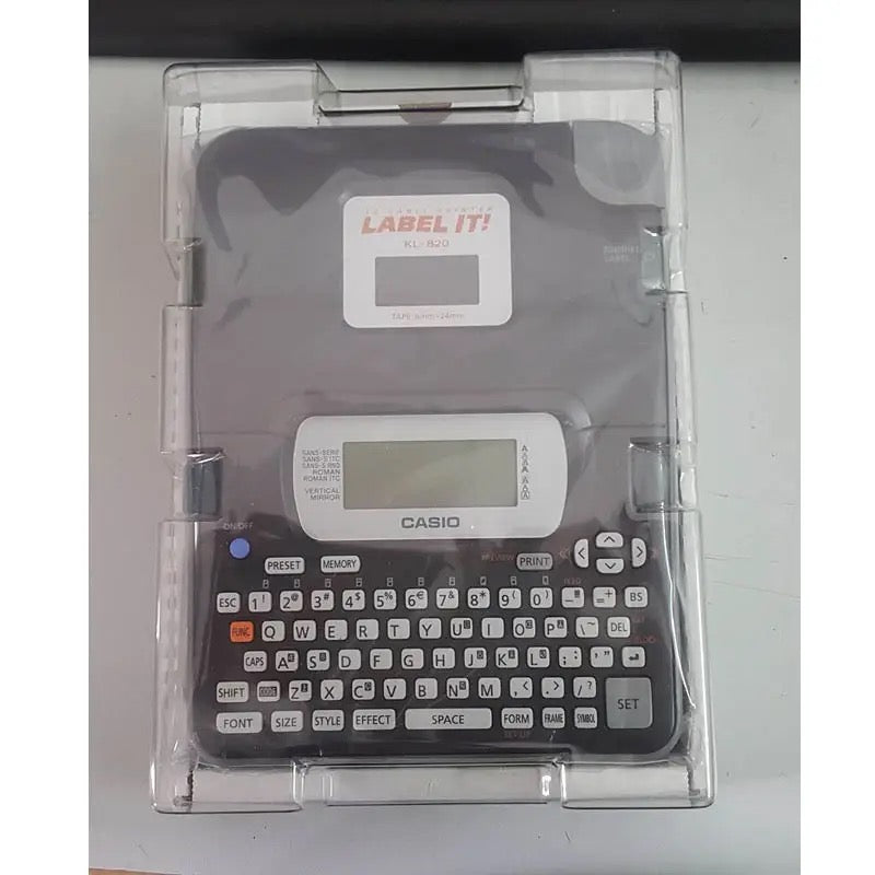 Protable English Label Printer KL-820 Digital Sticker Machine Price Tag Print Printing Label Paper Width 6mm/9mm/12mm/18mm/24mm