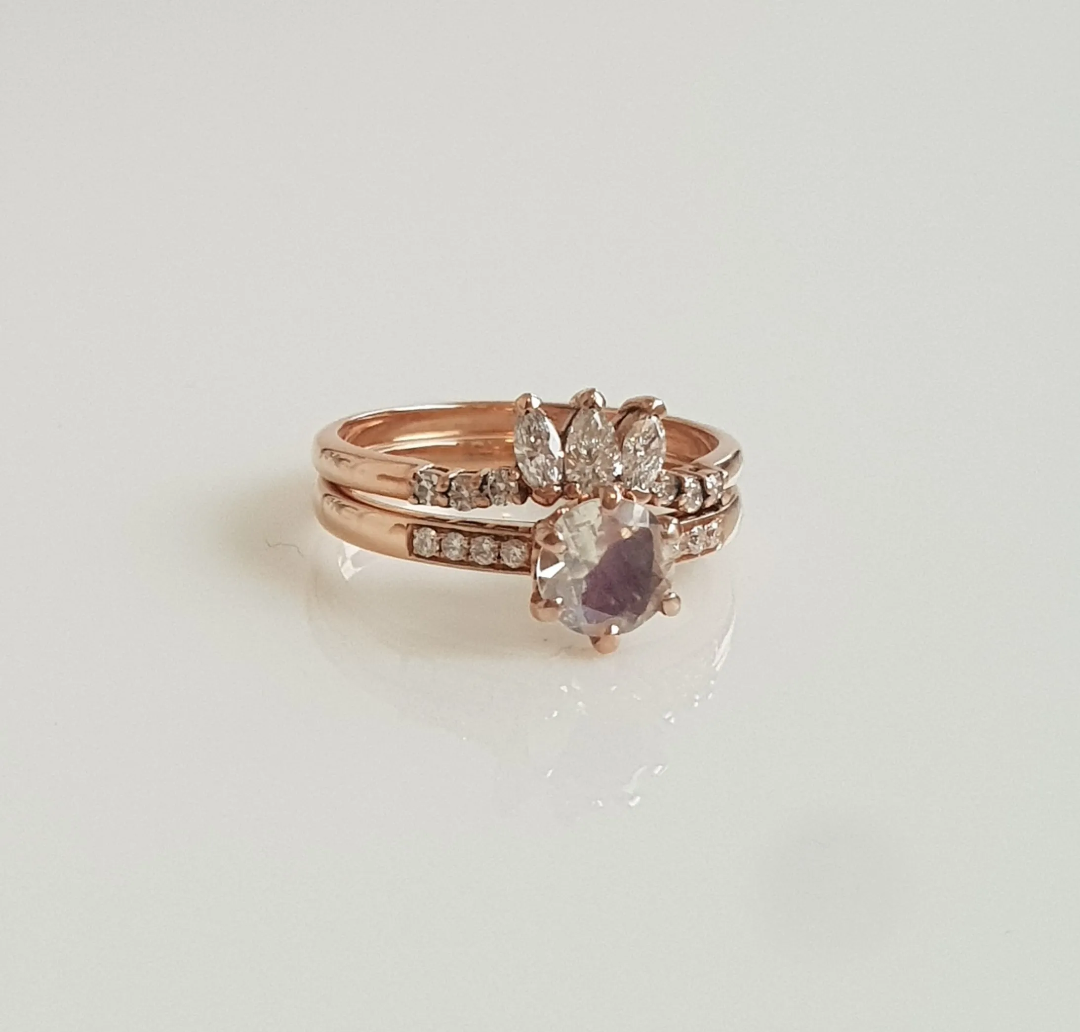 Queen Stacker - 10CT Rose Gold - Ready to Ship