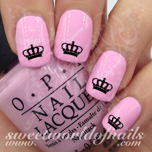 Royal Crown Nail Art  Nail Water Decals Transfers Wraps