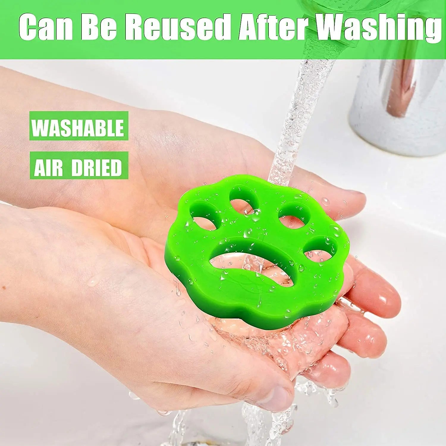 Say Goodbye to Pet Hair! 4X Reusable Washing Machine Hair Catchers for Cat & Dog Fur