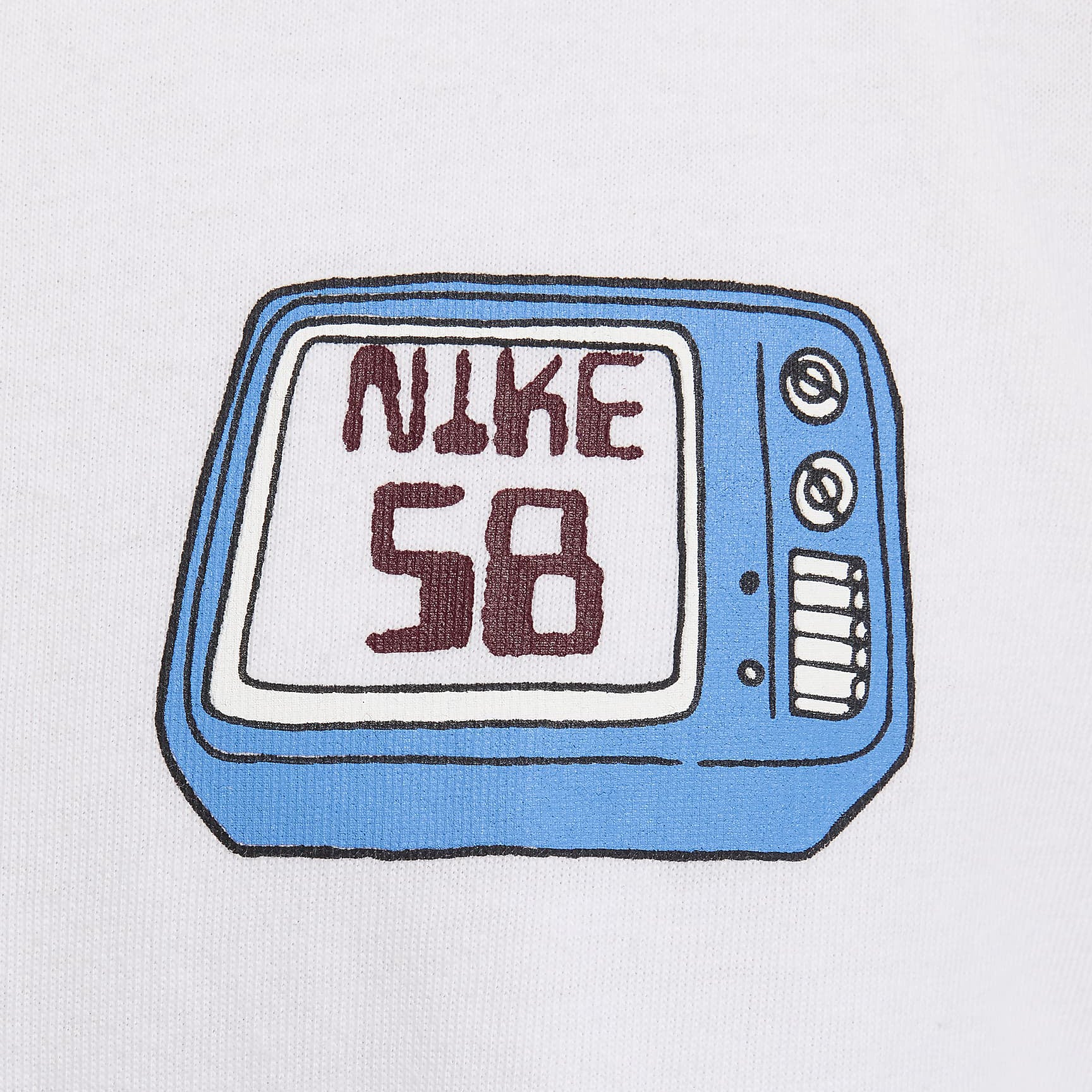 SB NO BRAINER TV LS TEE WHITE