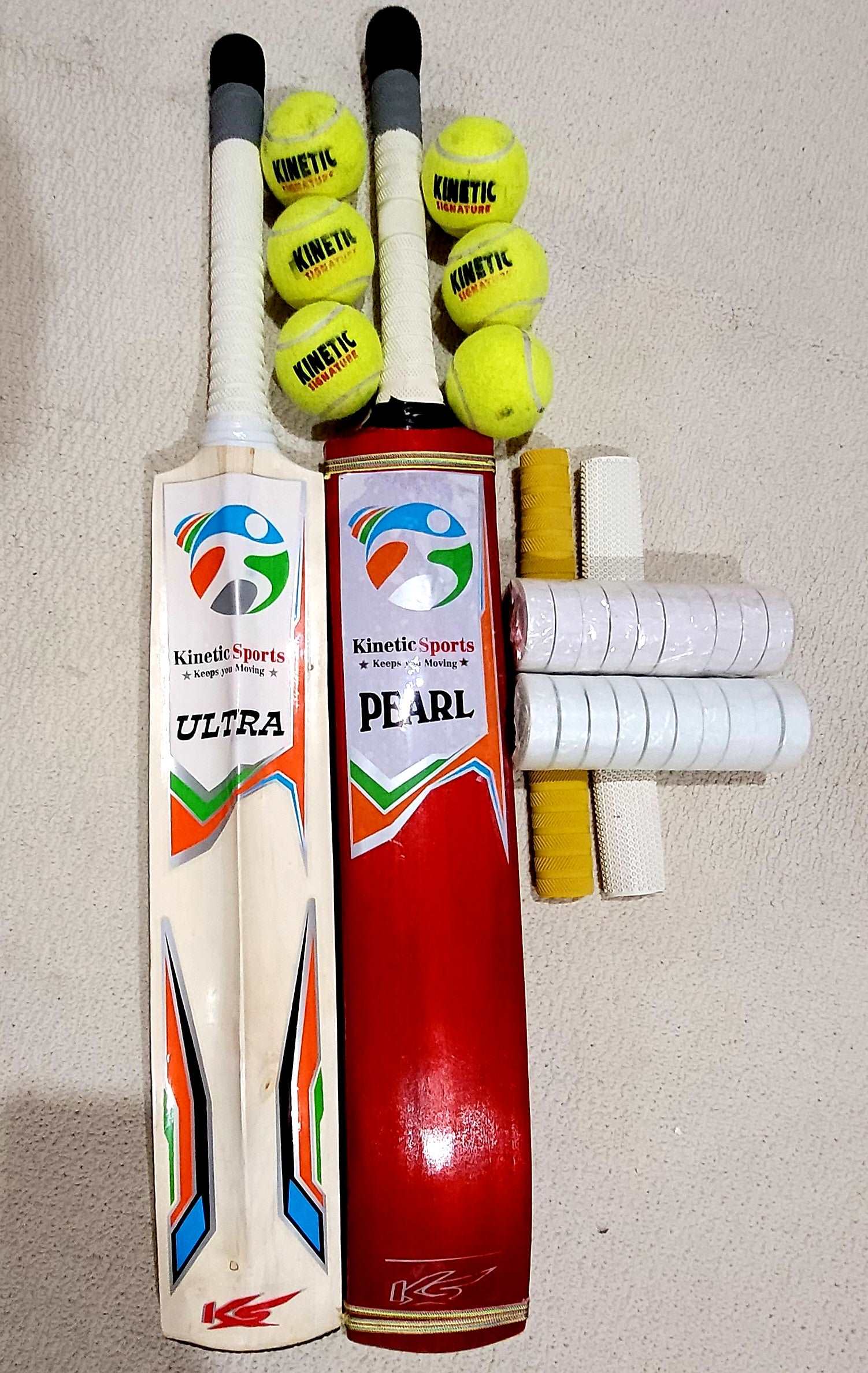 Tape Ball Cricket Deal (2 Bats+ 12 balls Package)