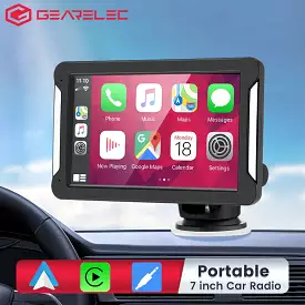 Universal Portable car radio 7inch Multimedia Video Player Wireless CarPlay Android Auto Touch Screen