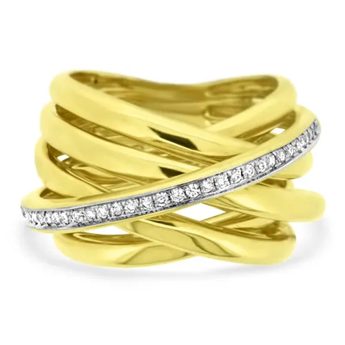 Yellow Gold Diamond Fashion Ring